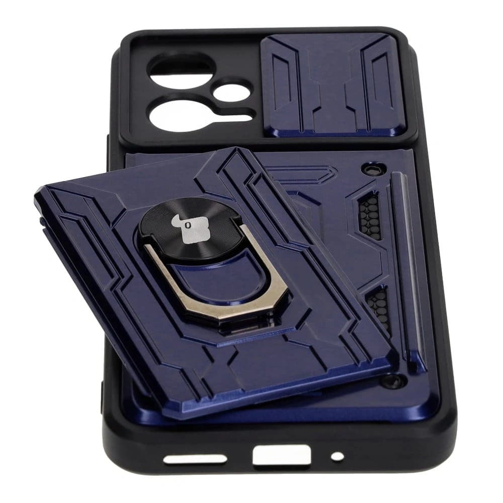 Bizon Case Camshield Kártya Slot Gyűrű Xiaomi POCO X5 sötétkék - 3