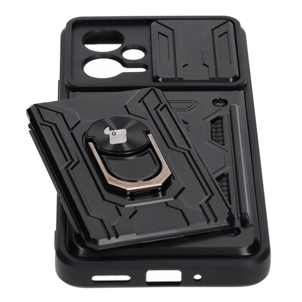 Bizon Case Camshield Kártyahely Gyűrű Xiaomi POCO X5 fekete - 3