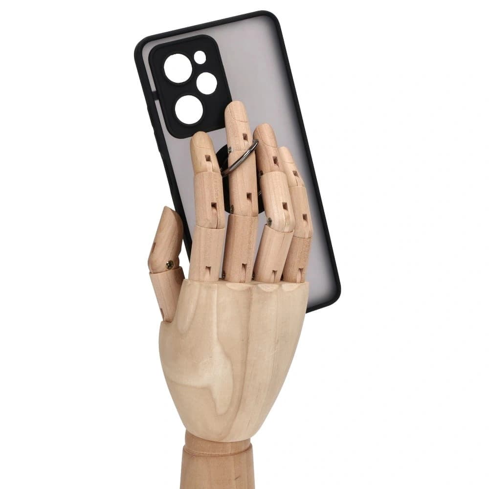 Bizon Case Hybrid Ring Xiaomi Poco X5 Pro fumurie cu un cadru negru - 8