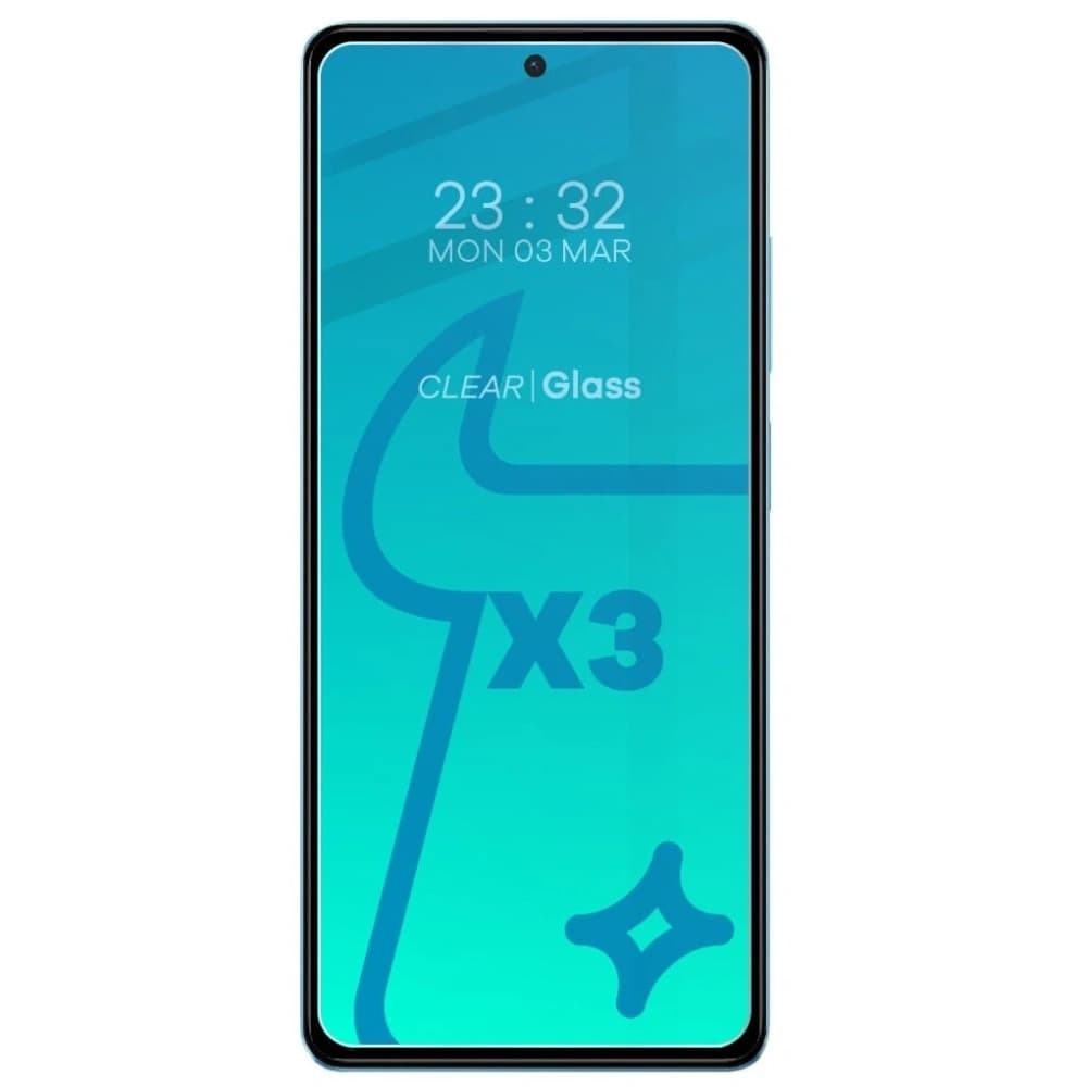 3x Üveg a kijelzőhöz + üveg a kamerához BIZON Clear 2 Poco X5 Pro-hoz - 3