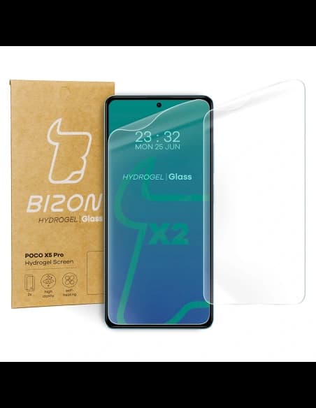 Bizon Glass Hydrogel Poco X5 Pro Redmi Note 12 Pro 5G Redmi Note 12 Pro+ 5G [2 PACK]