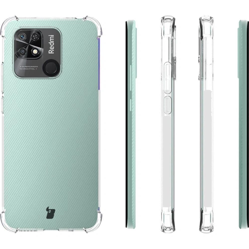 Bizon Case Clear Pack tok + 2x kijelző üveg + lencse üveg Xiaomi Poco C40/Redmi 10C átlátszó - 4