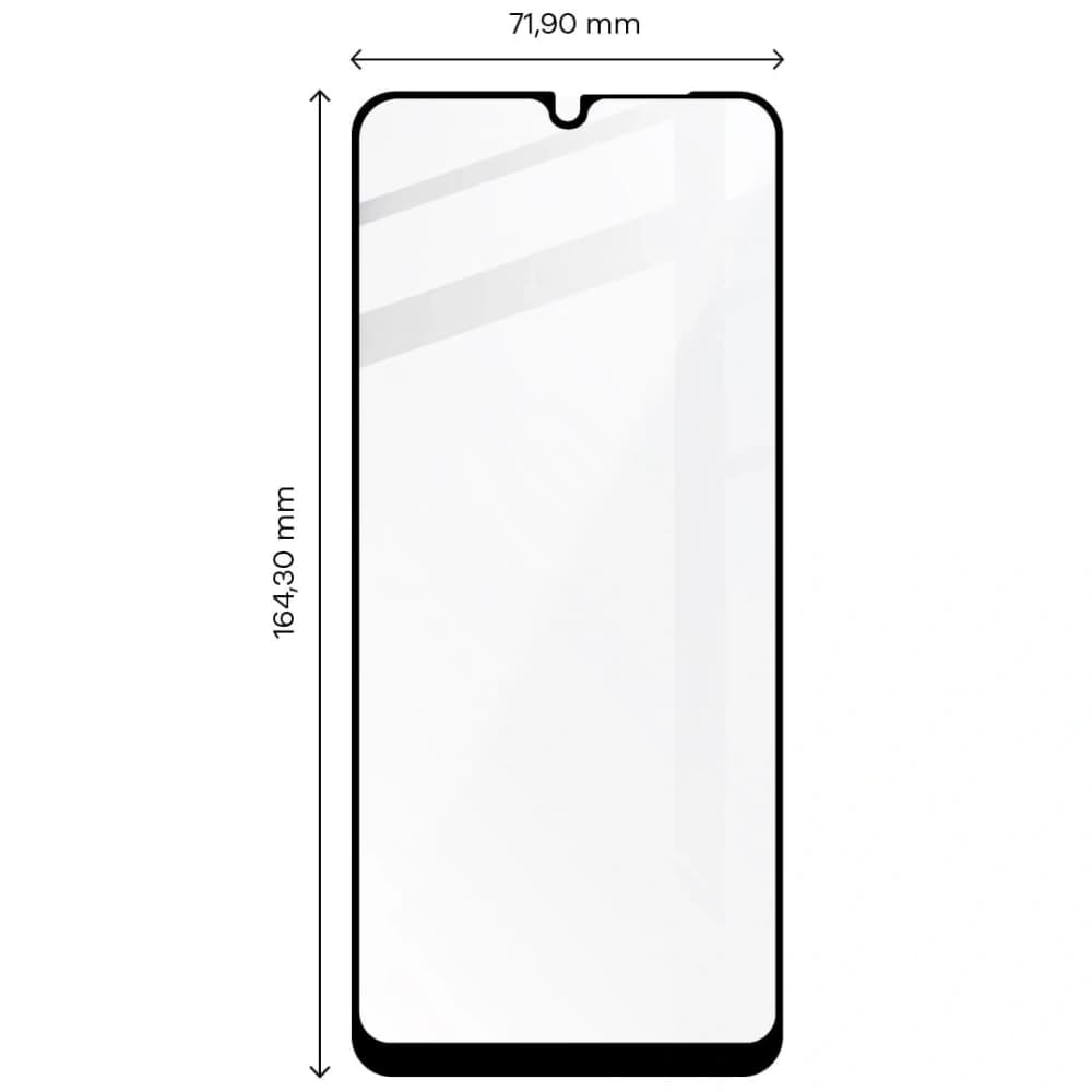 Bizon Glass Edge Redmi 12C black - 2