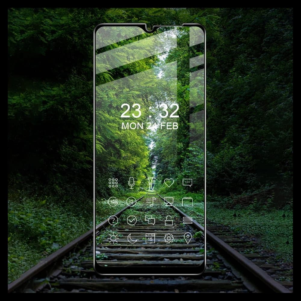 Tvrzené sklo Bizon Glass Edge 2 pro Redmi A1 černé - 4