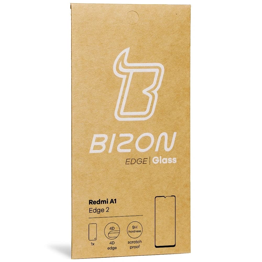 Tvrzené sklo Bizon Glass Edge 2 pro Redmi A1 černé - 9