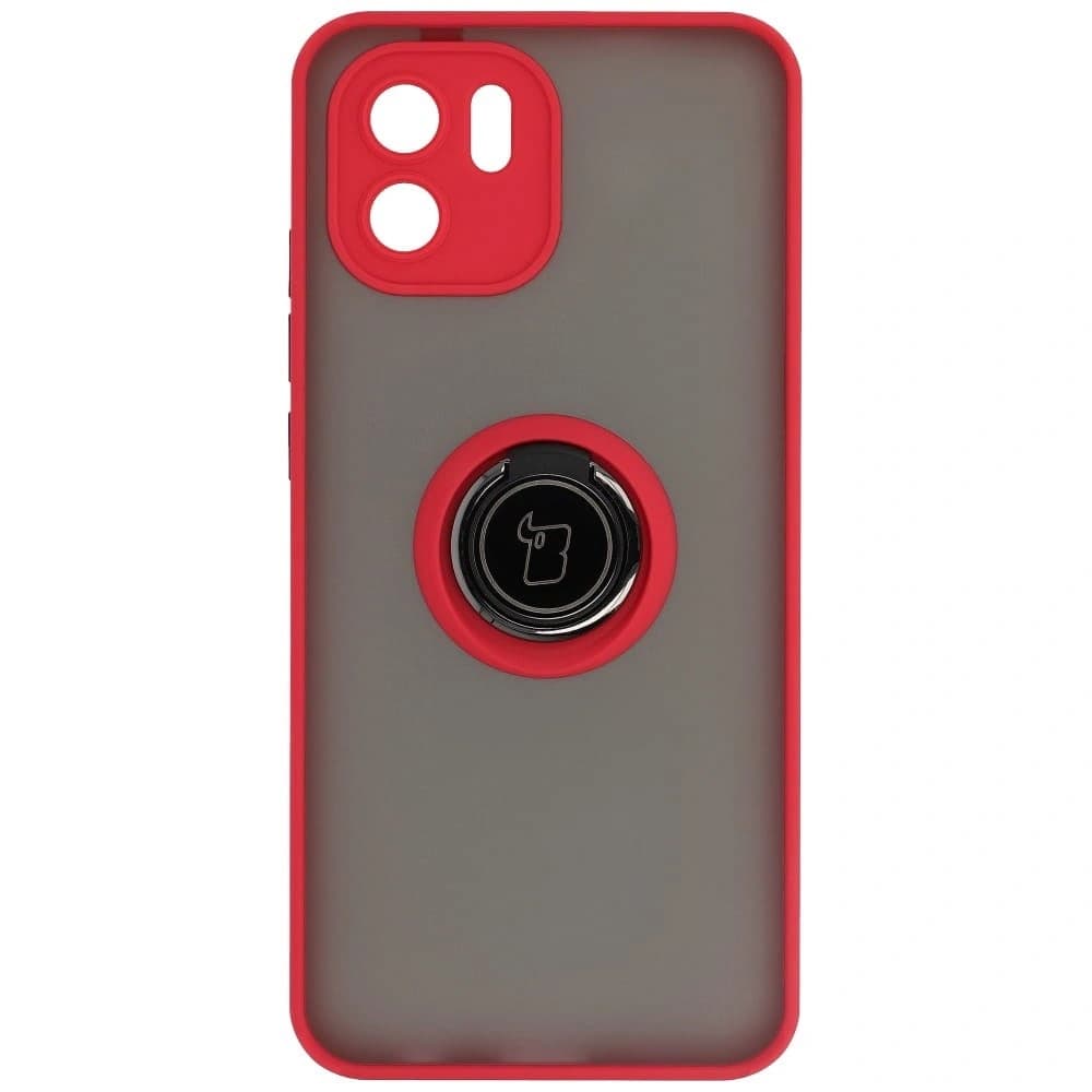 Bizon Case Hybrid Ring Xiaomi Redmi A1 füstös piros kerettel - 3