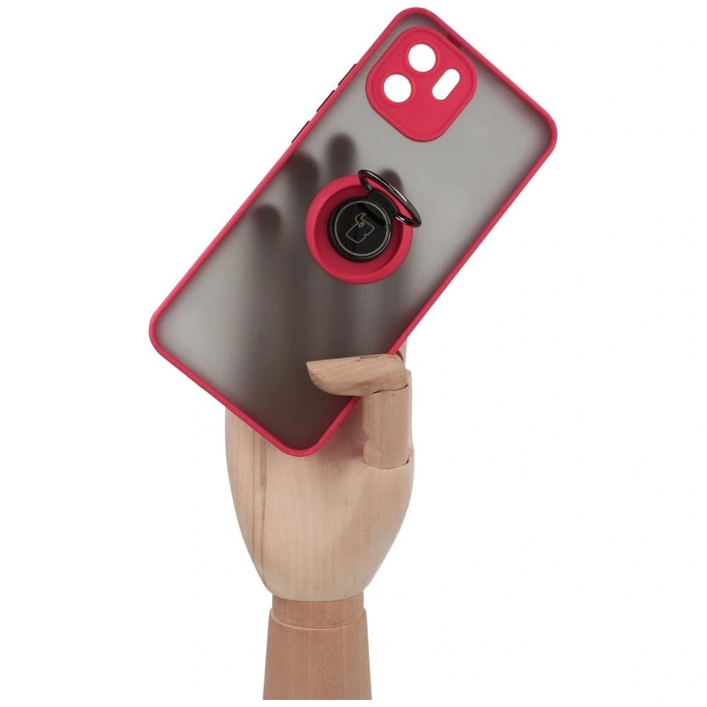 Bizon Case Hybrid Ring Xiaomi Redmi A1 füstös piros kerettel - 8