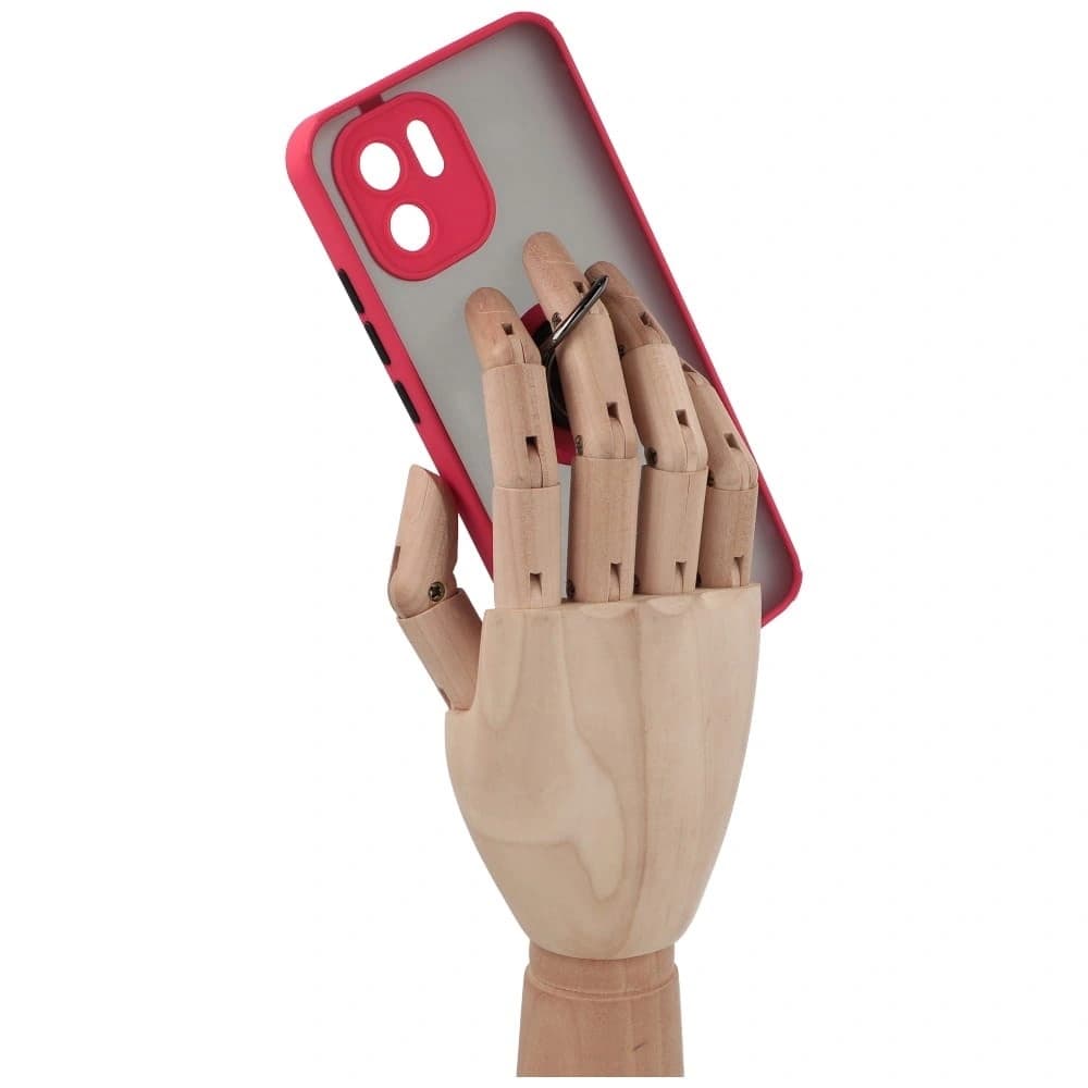 Bizon Case Hybrid Ring Xiaomi Redmi A1 füstös piros kerettel - 9