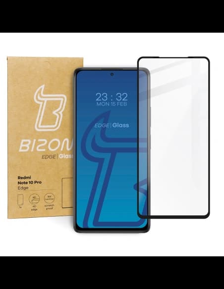 Bizon Glass Edge Redmi Note 10 Pro fekete