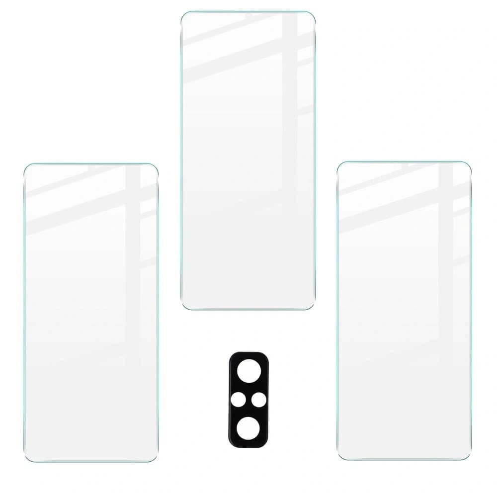 Bizon üveg tiszta edzett üveg - 3 db. + lencse üveg Redmi Note 10 Pro-hoz - 5