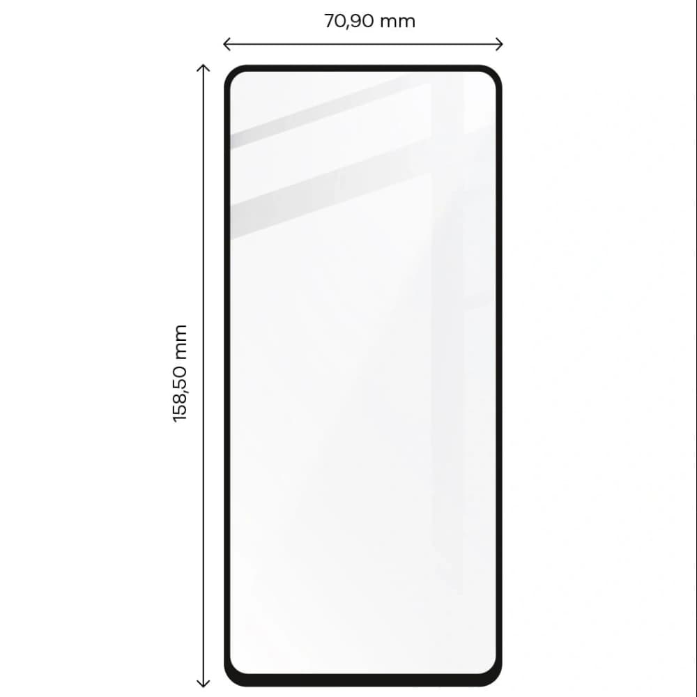 Bizon Glass Edge edzett üveg - [2 PACK] + lencsevédő Redmi Note 10 Pro fekete - 2