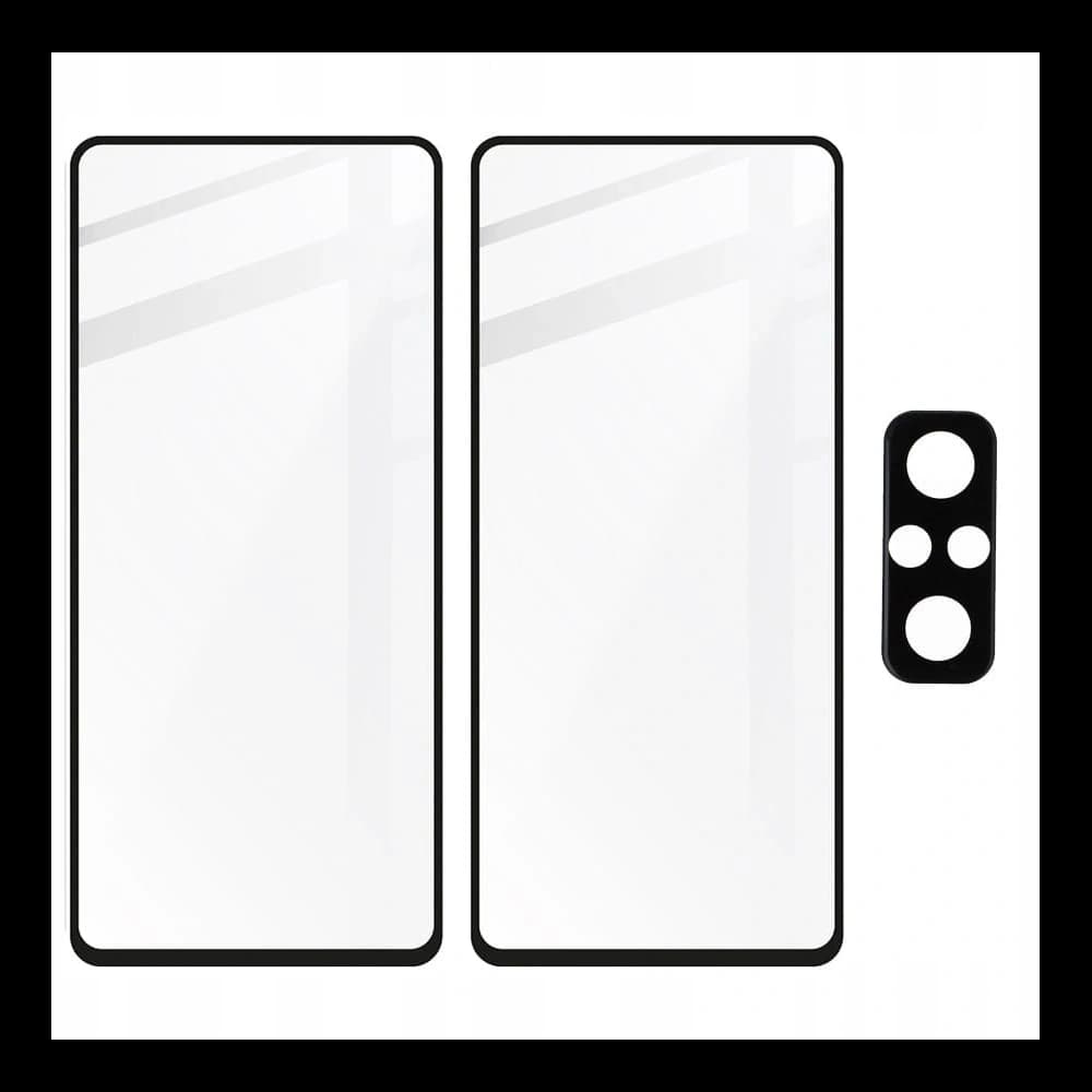 Bizon Glass Edge edzett üveg - [2 PACK] + lencsevédő Redmi Note 10 Pro fekete - 5