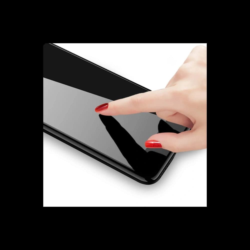 Bizon Glass Edge edzett üveg - [2 PACK] + lencsevédő Redmi Note 10 Pro fekete - 8