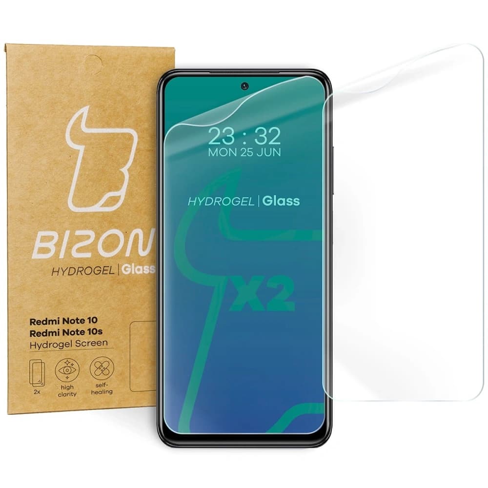 Bizon Glass Hydrogel Xiaomi Redmi Note 10 / 10s [2 PACK] - 1