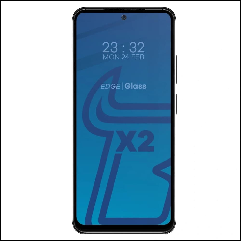 Bizon Glass Edge gehärtetes Glas - [2 PACK] + Linsenschutz für Redmi Note 11 schwarz - 4