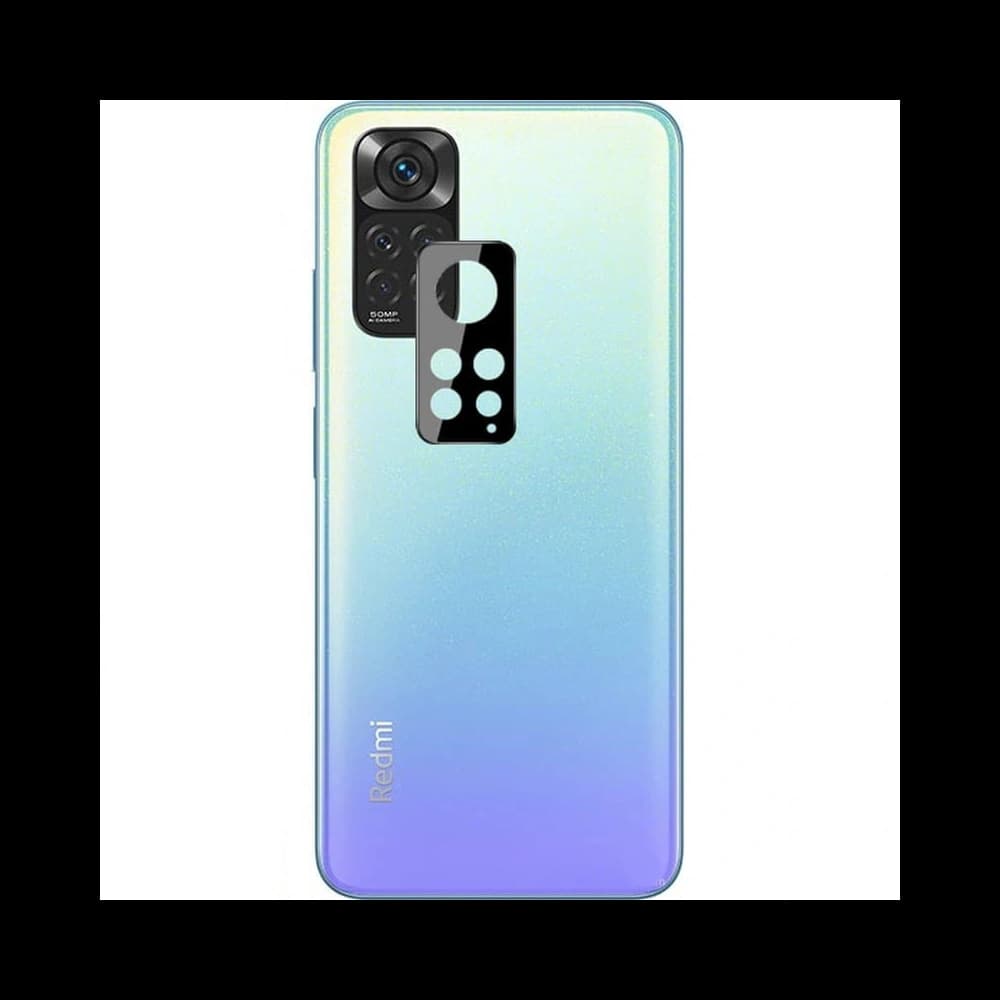 Bizon Glass Edge gehärtetes Glas - [2 PACK] + Linsenschutz für Redmi Note 11 schwarz - 6