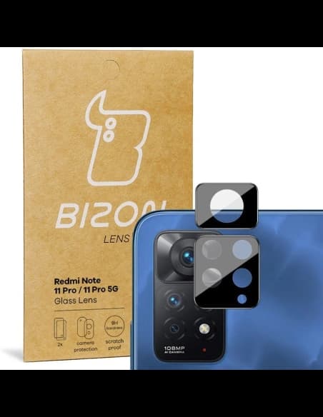 Bizon-Glaslinse für Redmi Note 11 Pro/5G [2 PACK]