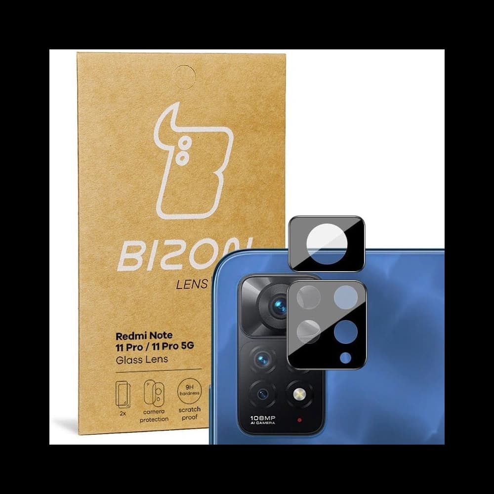 Bizon-Glaslinse für Redmi Note 11 Pro/5G [2 PACK] - 1