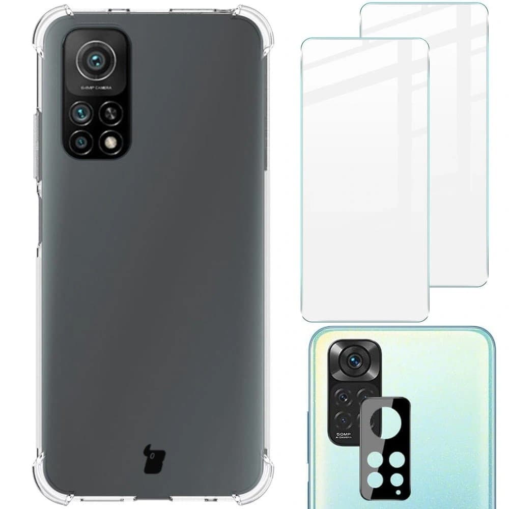 Bizon Case Clear Pack-Hülle + 2x Bildschirmglas + Linsen-Glas Xiaomi Redmi Note 11S 4G klar - 1