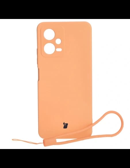 Bizon Case Silicone Sq Xiaomi POCO X5 Redmi Note 12 5G orange