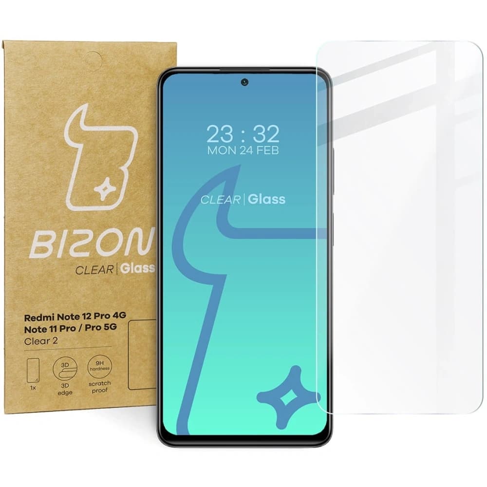 Bizon Glass Clear 2 Redmi Note 12 Pro 4G / 11 Pro / 11 Pro 5G