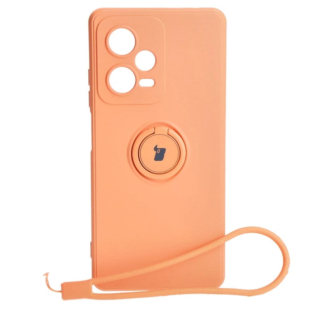 Bizon Case Silicone Ring Sq Xiaomi Redmi Note 12 Pro Plus 5G orange