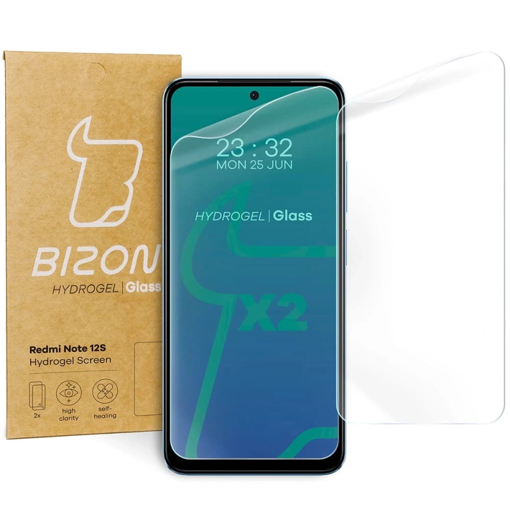 Fólie hydrogelová na obrazovku Bizon Glass Hydrogel pro Redmi Note 12S [2 PACK] - 1