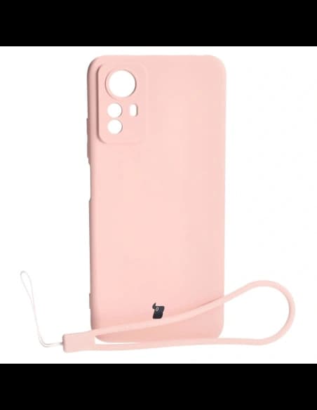 Etui Bizon Case Silicone do Xiaomi Redmi Note 12S světle růžové