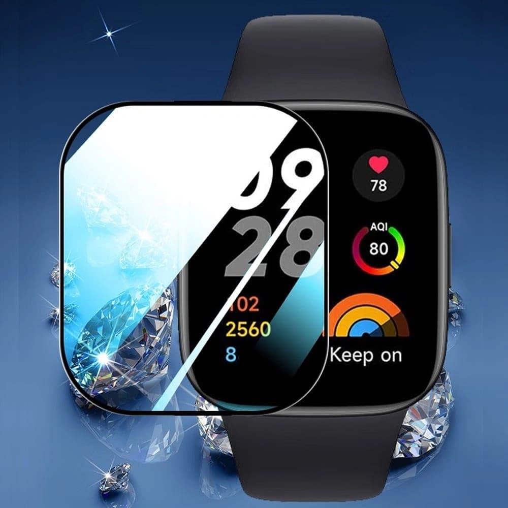 Sklo hybridní Bizon Glass Edge Hybrid pro Xiaomi Redmi Watch 3 černé - 4