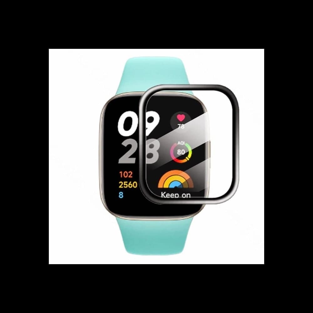 Sklo hybridní Bizon Glass Edge Hybrid pro Xiaomi Redmi Watch 3 černé - 5