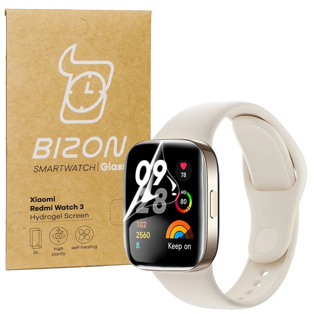 Fólie hydrogelová na displej Bizon Glass Hydrogel pro Xiaomi Redmi Watch 3 [2 PACK] - 1