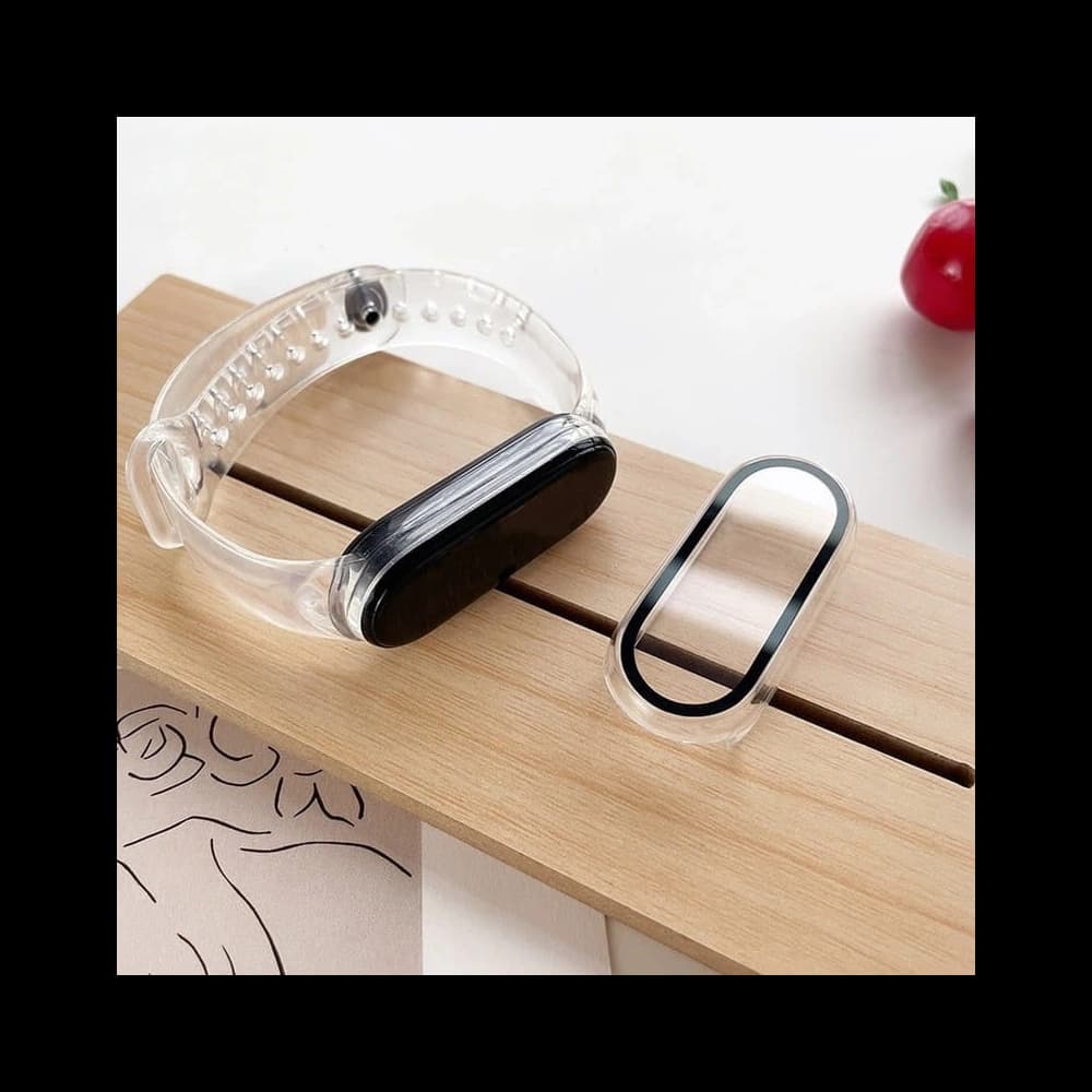 Bizon Case Case + Glass Set Xiaomi Mi Band 7 clear - 7