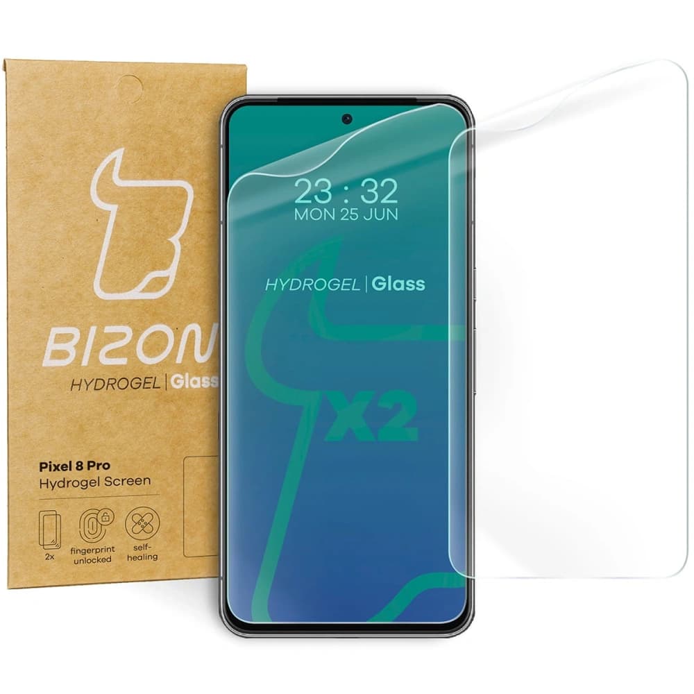 Bizon Glass Hydrogel Pixel 8 Pro [2 PACK] - 1