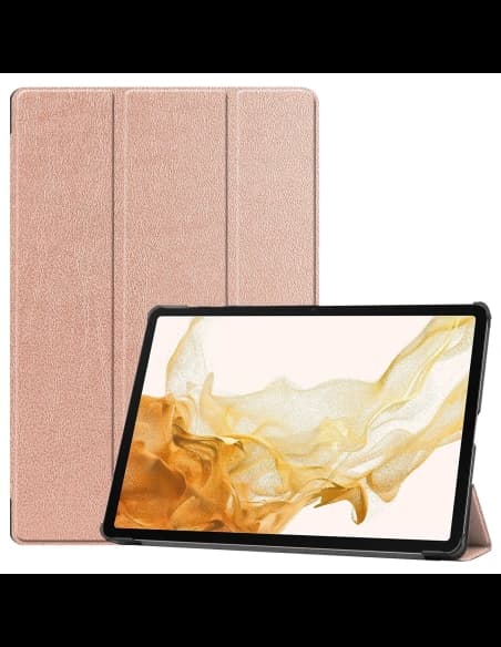 Bizon Case Tab Croc Samsung Galaxy Tab S10 Plus / S9 Plus rose gold