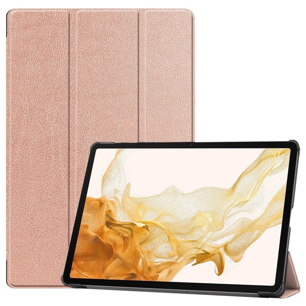 Bizon Case Tab Croc Samsung Galaxy Tab S10 Plus / S9 Plus rose gold