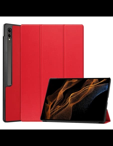 Bizon Case Tab Croc Samsung Galaxy Tab S10 Ultra / S9 Ultra roșu
