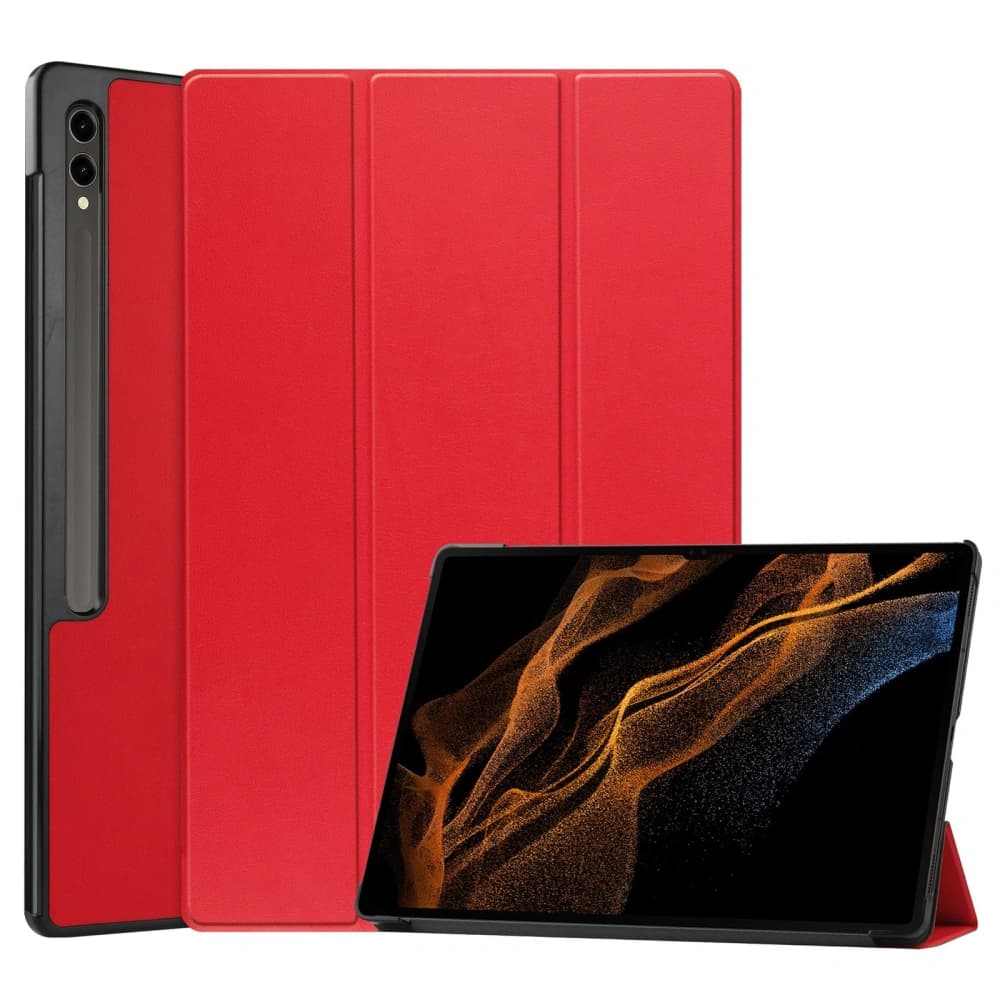 Bizon Case Tab Croc Samsung Galaxy Tab S10 Ultra / S9 Ultra roșu