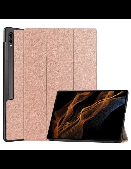 Bizon Case Tab Croc Samsung Galaxy Tab S10 Ultra / S9 Ultra aur roz