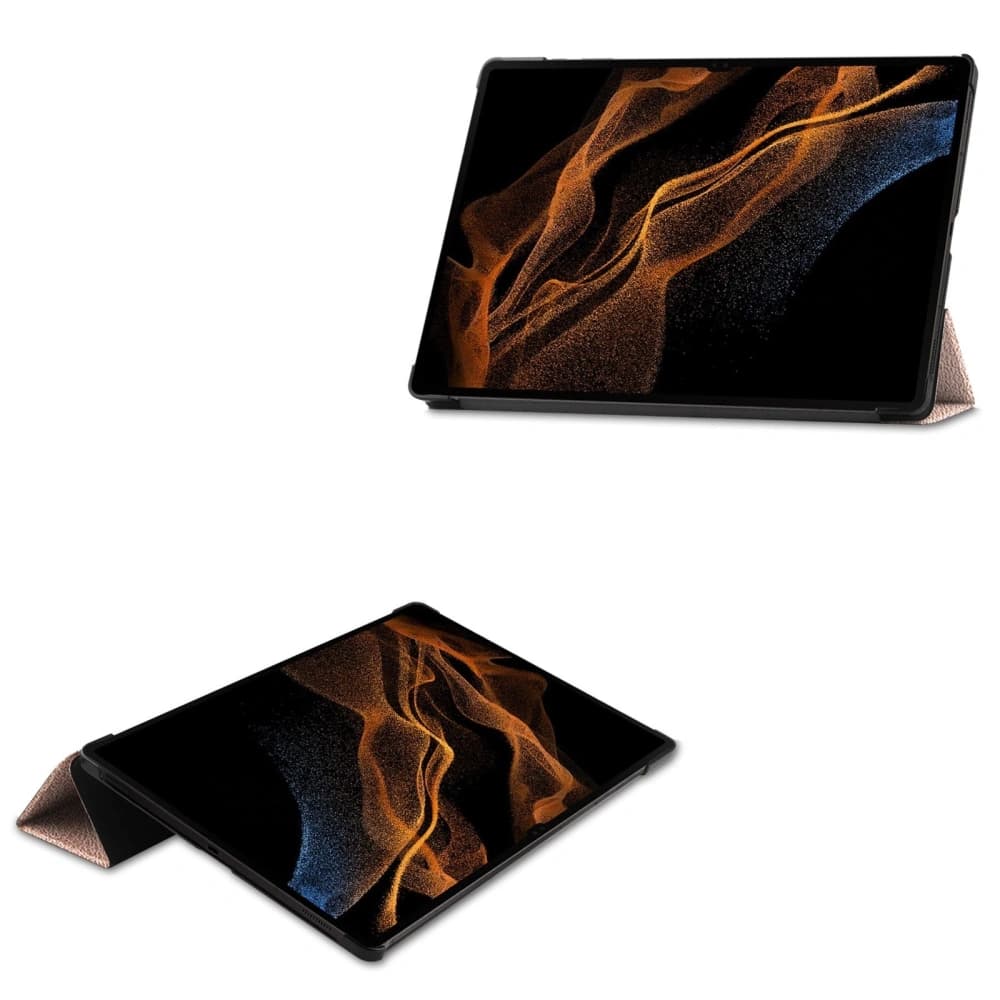 Bizon Case Tab Croc Samsung Galaxy Tab S10 Ultra / S9 Ultra aur roz - 2