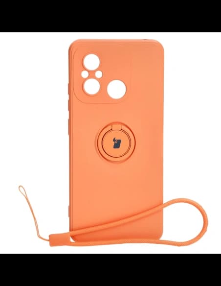 Bizon Case Silicone Ring Sq Xiaomi Redmi 12C orange