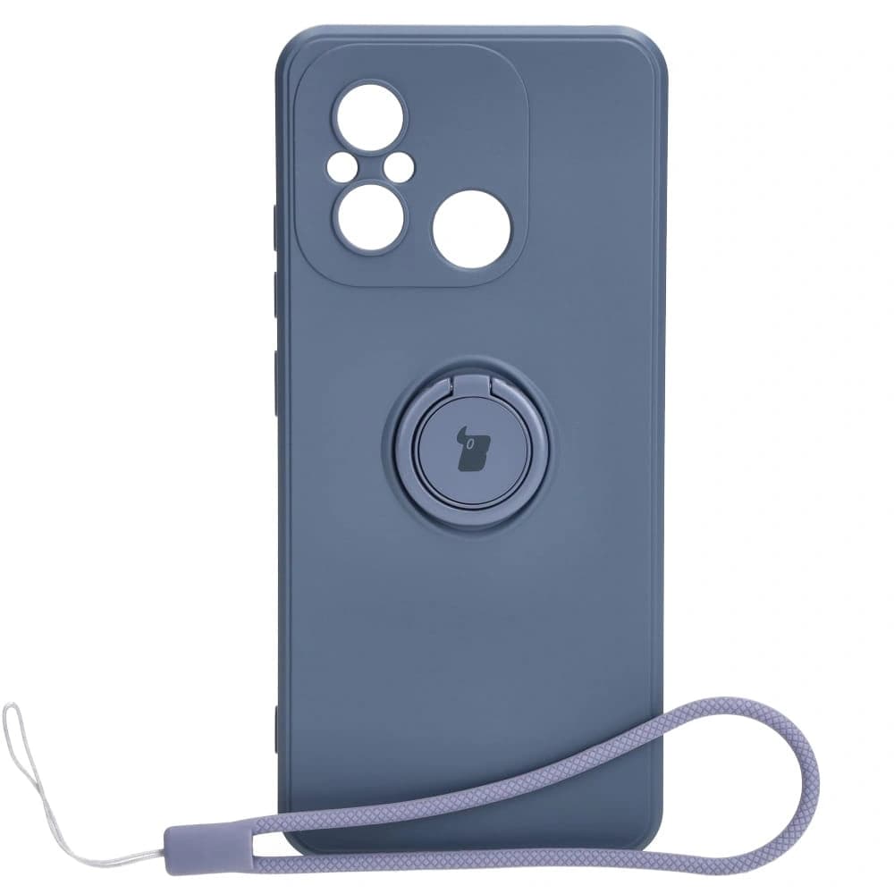 Bizon Case Silicone Ring Sq Xiaomi Redmi 12C grey