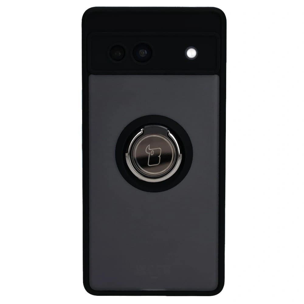 Bizon Case Hybrid Ring Google Pixel 7A smoky with a black frame - 2