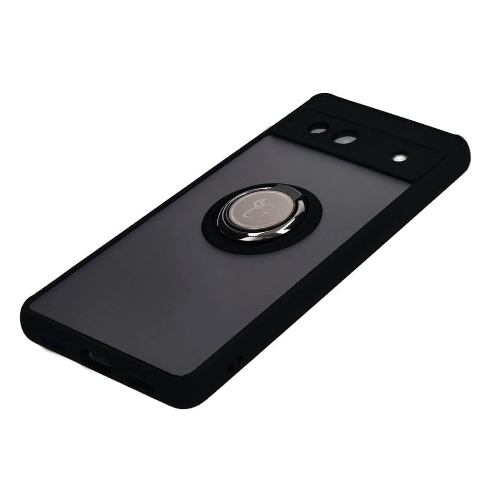 Bizon Case Hybrid Ring Google Pixel 7A smoky with a black frame - 3