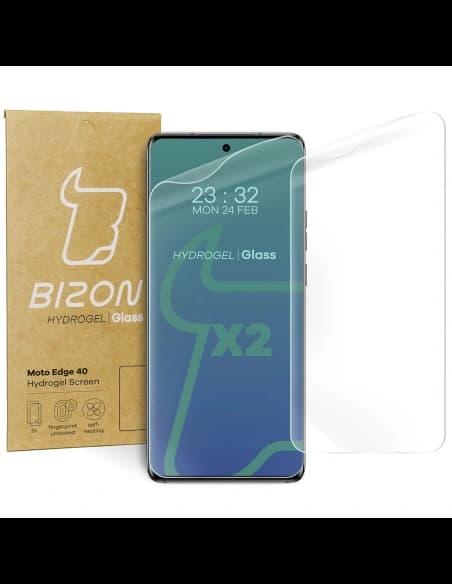 Bizon Glass Hydrogel Motorola Edge 40 [2 CSOMAG]