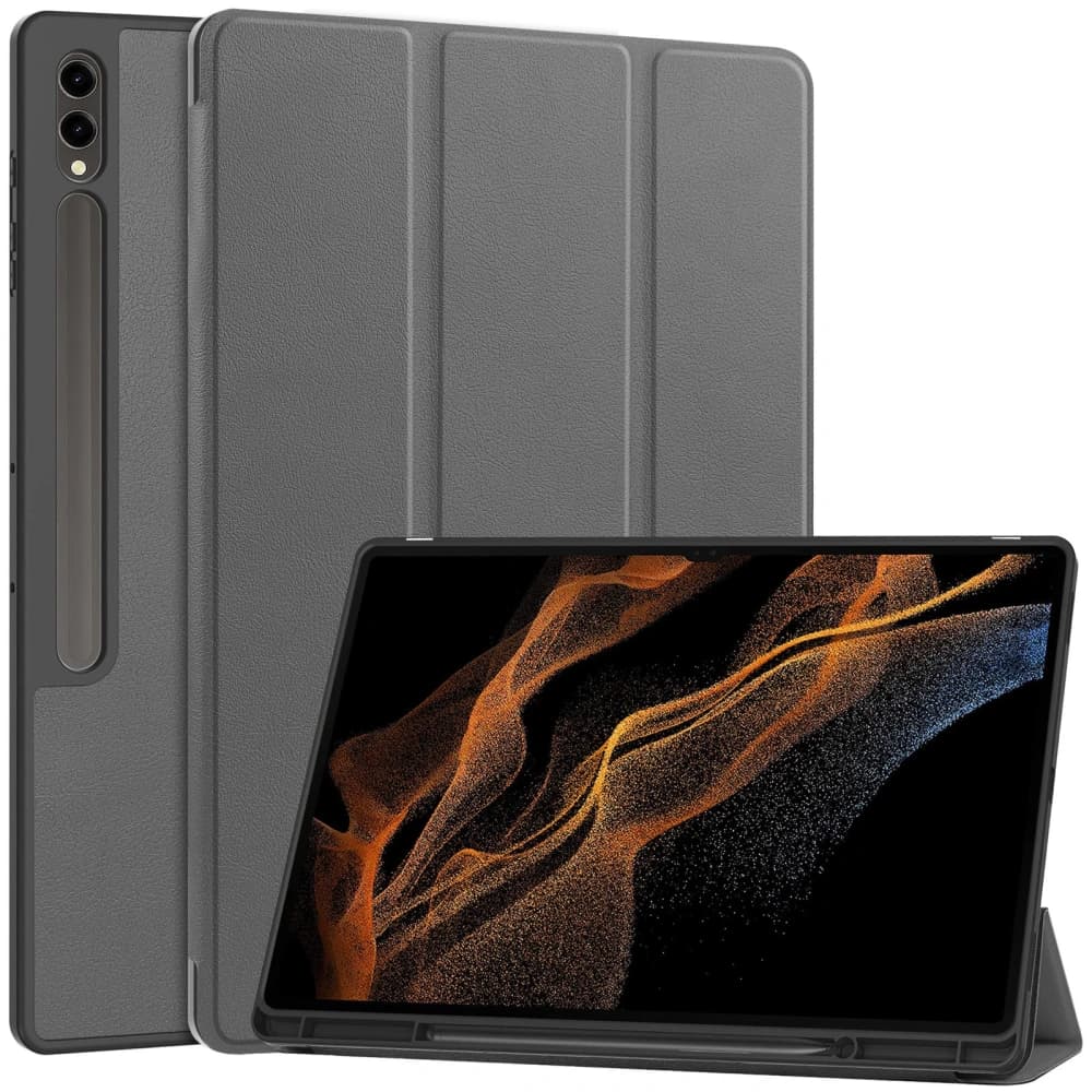 Bizon Case Tab Lizard Samsung Galaxy Tab S10 Ultra / S9 Ultra gri