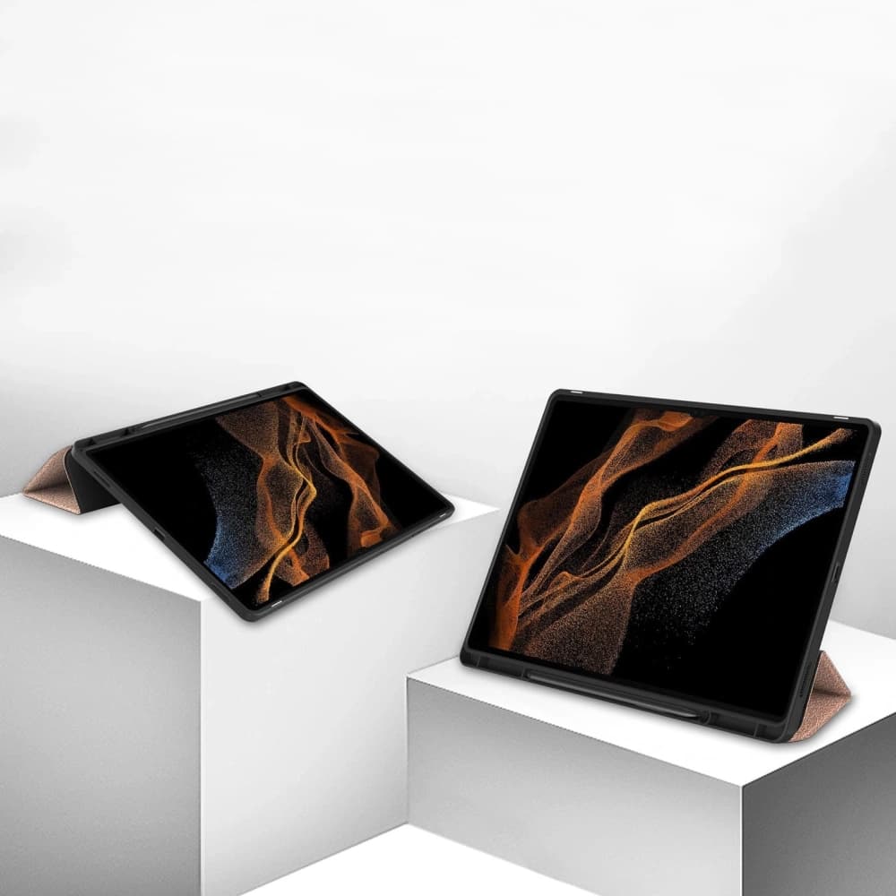 Bizon Case Tab Lizard Samsung Galaxy Tab S10 Ultra / S9 Ultra aur roz - 4