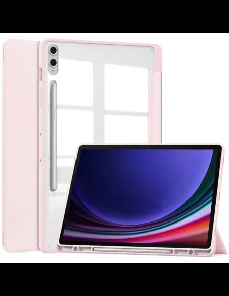 Bizon Case Tab Clear Matt Samsung Galaxy Tab S10 Plus / S9 Plus light pink
