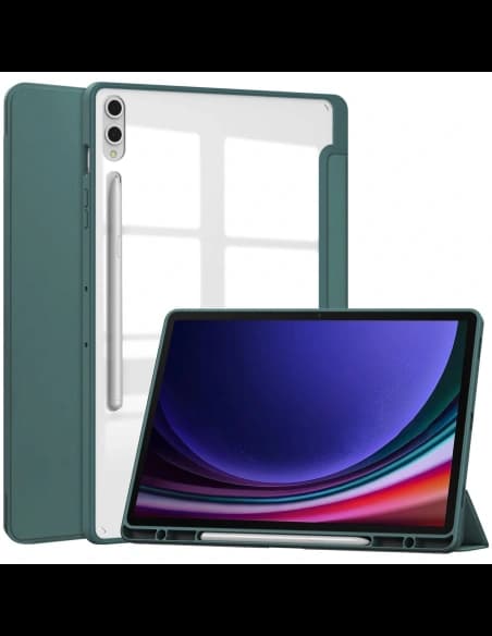Bizon Case Tab Clear Matt Samsung Galaxy Tab S10 Plus / S9 Plus dark green