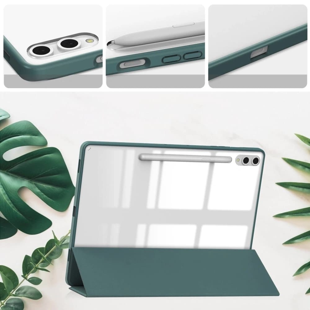 Bizon Case Tab Clear Matt Samsung Galaxy Tab S10 Plus / S9 Plus dark green - 3