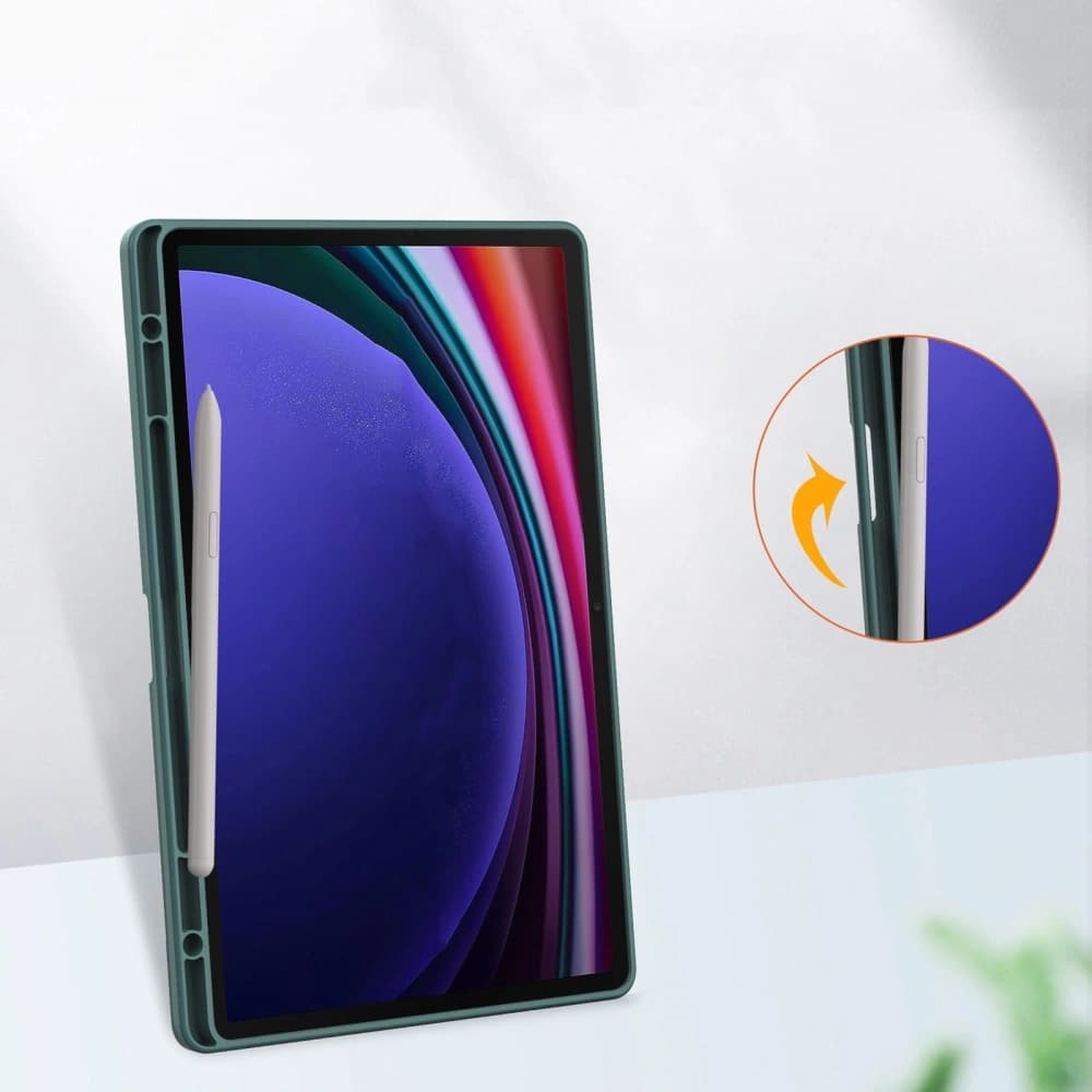 Bizon Case Tab Clear Matt Samsung Galaxy Tab S10 Plus / S9 Plus dark green - 5